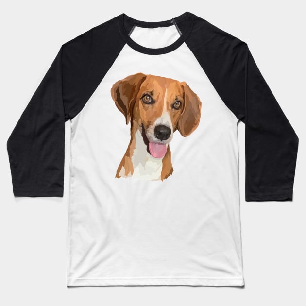 Foxhound Baseball T-Shirt by Poohdlesdoodles